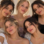 Personalized Name Necklace | Custom Gold Plated Silver Nameplate Chain